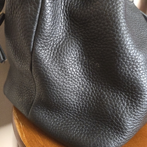 Dooney & Bourke Chiara Large Pebble Black Leather Satchel Shoulder Bag - Picture 7 of 15